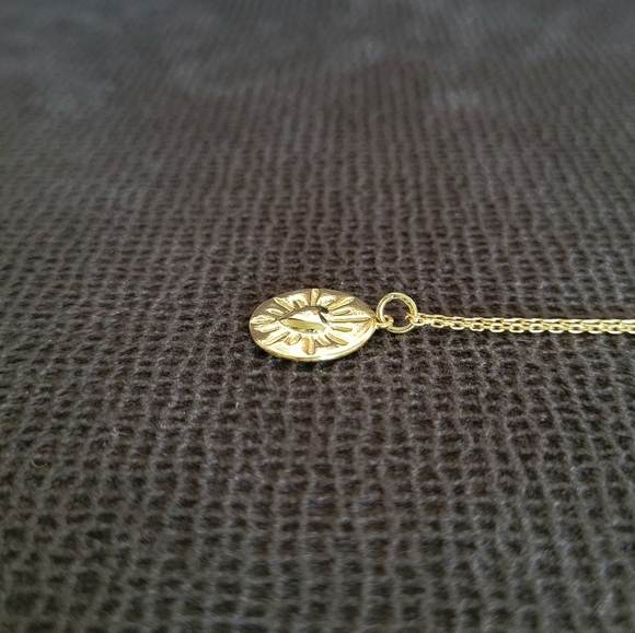 Zeyzey Gold💛 Heart❤ Disc📀 Pendant Necklace - Picture 10 of 15